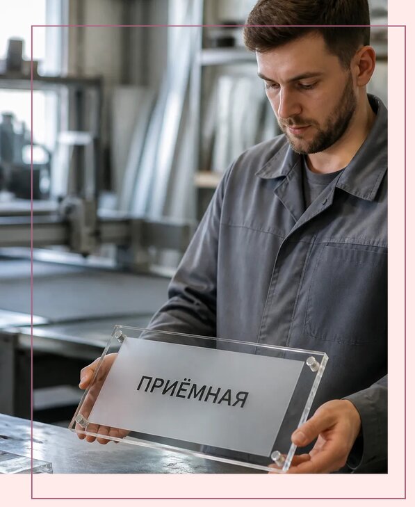 Таблички из оргстекла на заказ в Усолье-Сибирском от 4025 р. | Аванза-Сль